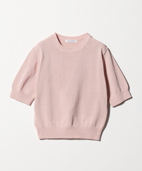 BEAUTY&YOUTH コイルニット ショートスリーブ プルオーバー コイルニット ショートスリーブ プルオーバー -ウォッシャブル