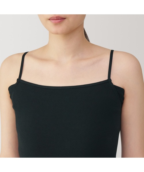 無印良品（ムジルシリョウヒン）の「婦人　さらっと綿汗取りパッド付きキャミソール（インナーウェア/肌着・レディース・ホワイト/ブラック/サンドベージュ/グレー系・S/M/L/XL）」の22枚目の写真