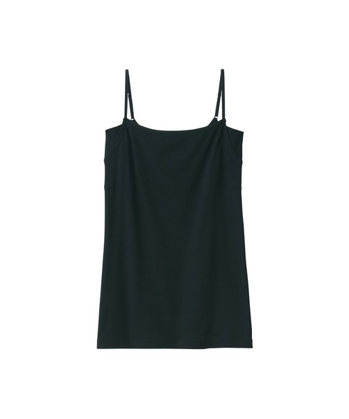 無印良品（ムジルシリョウヒン）の「婦人　さらっと綿汗取りパッド付きキャミソール（インナーウェア/肌着・レディース・ホワイト/ブラック/サンドベージュ/グレー系・S/M/L/XL）」の20枚目の写真