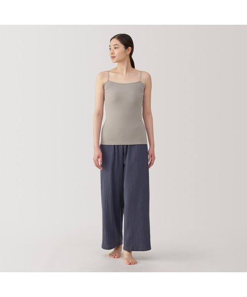 無印良品（ムジルシリョウヒン）の「婦人　さらっと綿汗取りパッド付きキャミソール（インナーウェア/肌着・レディース・ホワイト/ブラック/サンドベージュ/グレー系・S/M/L/XL）」の18枚目の写真