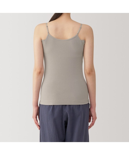 無印良品（ムジルシリョウヒン）の「婦人　さらっと綿汗取りパッド付きキャミソール（インナーウェア/肌着・レディース・ホワイト/ブラック/サンドベージュ/グレー系・S/M/L/XL）」の16枚目の写真