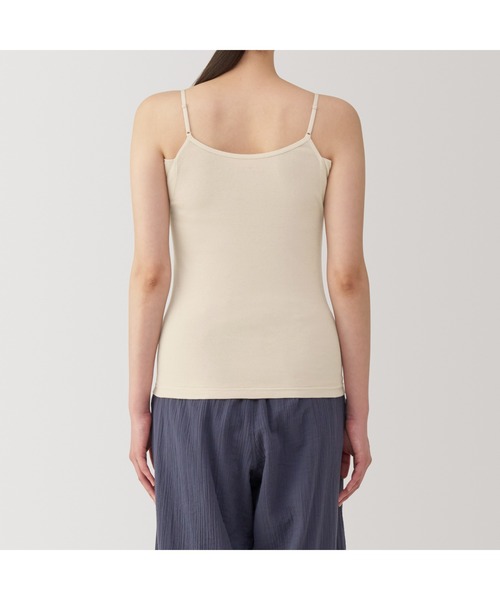 無印良品（ムジルシリョウヒン）の「婦人　さらっと綿汗取りパッド付きキャミソール（インナーウェア/肌着・レディース・ホワイト/ブラック/サンドベージュ/グレー系・S/M/L/XL）」の9枚目の写真