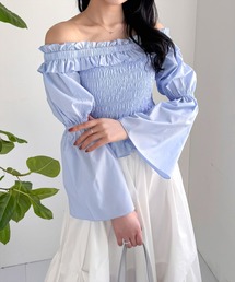 clear | フリルオフショルシャーリングブラウス［大人カジュアル］≪SS新作≫(シャツ/ブラウス)