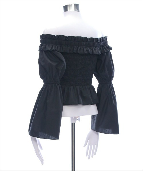 clear（クリア）の「フリルオフショルシャーリングブラウス［大人カジュアル 骨格ウェーブ］≪再入荷≫（シャツ/ブラウス・レディース・サックスブルー/ブラック/オフホワイト/ピンク・F）」の13枚目の写真