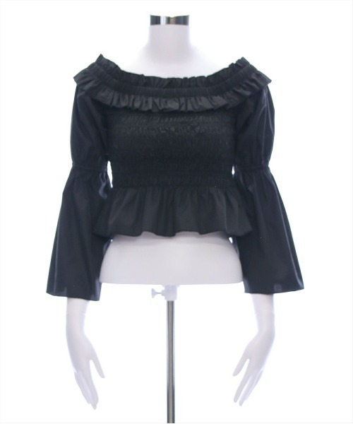 clear（クリア）の「フリルオフショルシャーリングブラウス［大人カジュアル 骨格ウェーブ］≪再入荷≫（シャツ/ブラウス・レディース・サックスブルー/ブラック/オフホワイト/ピンク・F）」の15枚目の写真