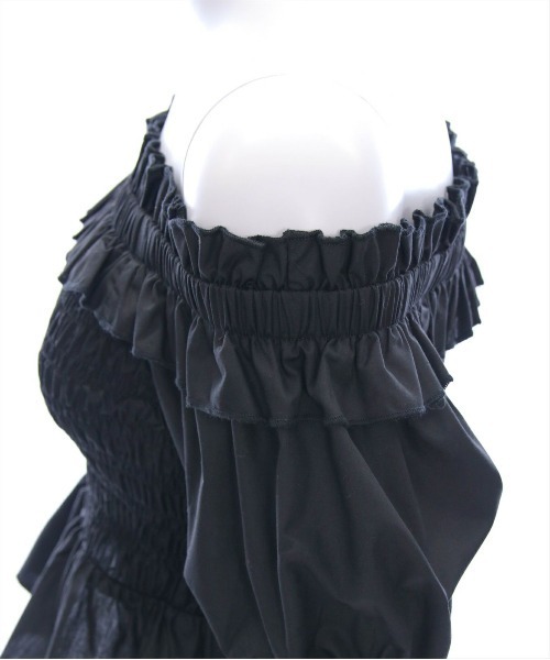 clear（クリア）の「フリルオフショルシャーリングブラウス［大人カジュアル 骨格ウェーブ］≪再入荷≫（シャツ/ブラウス・レディース・サックスブルー/ブラック/オフホワイト/ピンク・F）」の18枚目の写真