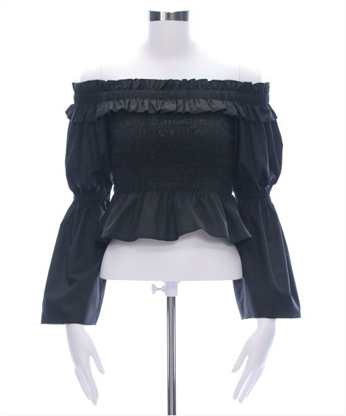 clear（クリア）の「フリルオフショルシャーリングブラウス［大人カジュアル 骨格ウェーブ］≪再入荷≫（シャツ/ブラウス・レディース・サックスブルー/ブラック/オフホワイト/ピンク・F）」の20枚目の写真