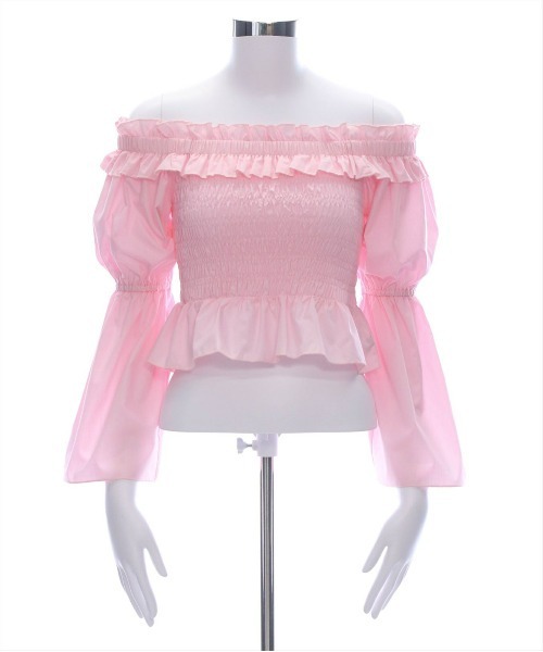 clear（クリア）の「フリルオフショルシャーリングブラウス［大人カジュアル 骨格ウェーブ］≪再入荷≫（シャツ/ブラウス・レディース・サックスブルー/ブラック/オフホワイト/ピンク・F）」の22枚目の写真