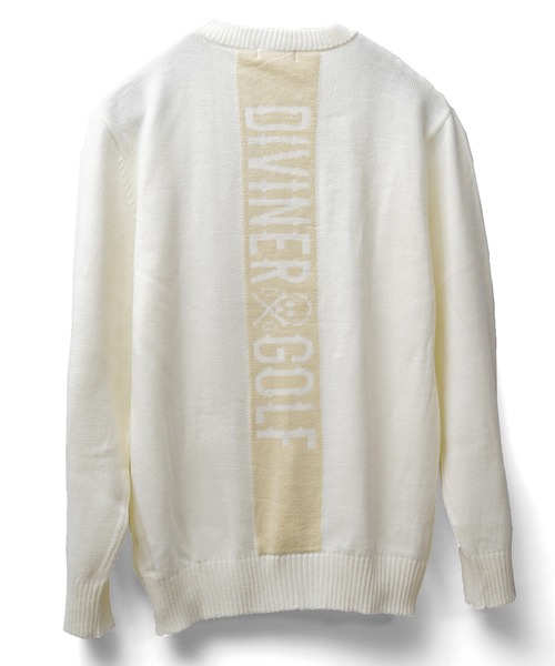 DIVINER GOLF】バックロゴクルーネックニット メンズ ゴルフウェア