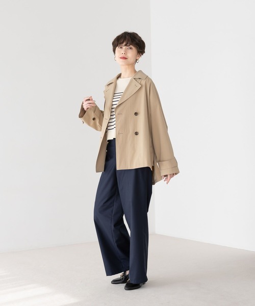 Elura（エルーラ）の「ショートトレンチコート/252087（トレンチコート・レディース・ライトベージュ/ネイビー・FREE）」の13枚目の写真