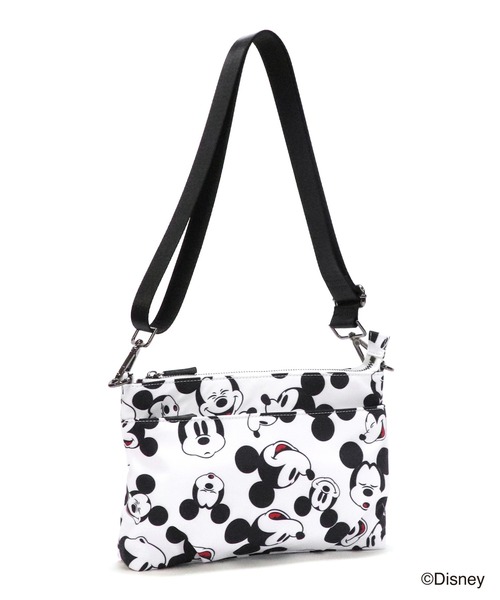 Disney(ディズニー) 】（ ミッキーマウス ） 総柄 2WAY サコッシュ