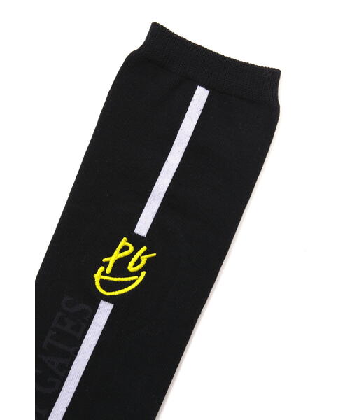 PEARLY GATES（パーリーゲイツ）の「【PEARLY GATES】ラインニーハイソックス (LADIES)（ソックス/靴下・レディース・ブラック/ネイビー・FREE）」の4枚目の写真