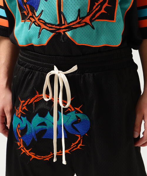ROYAL FLASH(ロイヤルフラッシュ)の「MAYO/メイヨー/THORNS EMBROIDERY GAME SHORTS(その他パンツ・メンズ・ブラック/ブルー/ホワイト・M)」の16枚目の写真