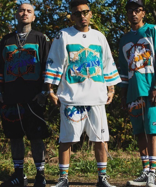 ROYAL FLASH(ロイヤルフラッシュ)の「MAYO/メイヨー/THORNS EMBROIDERY GAME SHORTS(その他パンツ・メンズ・ブラック/ブルー/ホワイト・M)」の6枚目の写真
