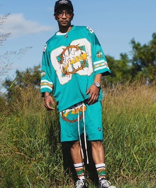 ROYAL FLASH(ロイヤルフラッシュ)の「MAYO/メイヨー/THORNS EMBROIDERY GAME SHORTS(その他パンツ・メンズ・ブラック/ブルー/ホワイト・M)」の7枚目の写真