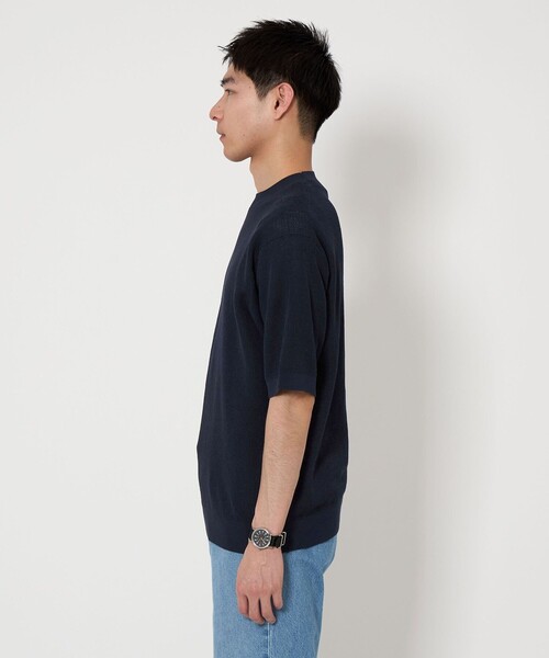 green label relaxing（グリーンレーベルリラクシング）の「ギマ ループ Tシャツ（Tシャツ/カットソー・メンズ・ネイビー/ライトグレー/ライラック・S/XL/M/L）」の7枚目の写真