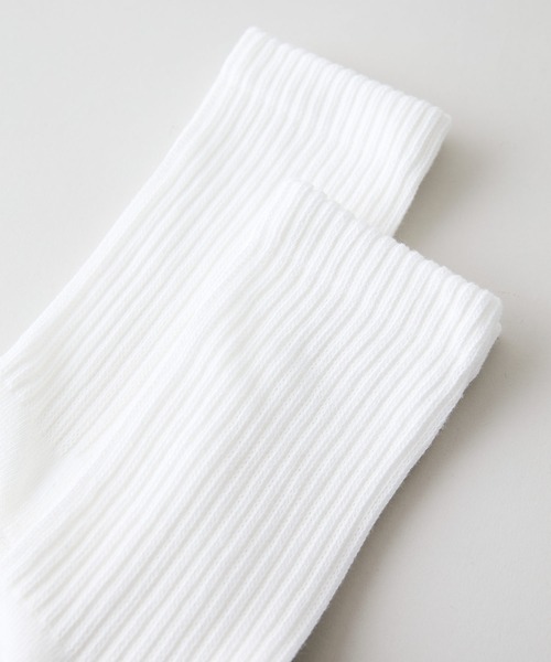 HANES（ヘインズ）の「【Hanes/ヘインズ】【締め付けにくい】クルーソックス 2足組 ソフトリブ・ハーフパイル 2P靴下 疲れにくい快適設計（ソックス/靴下・メンズ・ホワイト/ブラック/ネイビー・MEDIUM/SMALL）」の6枚目の写真