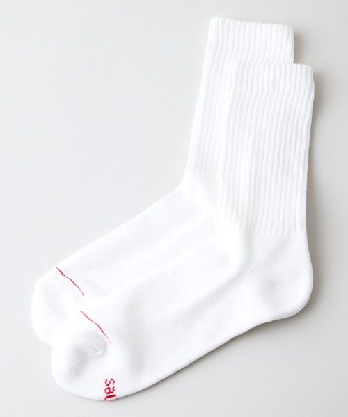 HANES（ヘインズ）の「【Hanes/ヘインズ】【締め付けにくい】クルーソックス 2足組 ソフトリブ・ハーフパイル 2P靴下 疲れにくい快適設計（ソックス/靴下・メンズ・ホワイト/ブラック/ネイビー・MEDIUM/SMALL）」の8枚目の写真