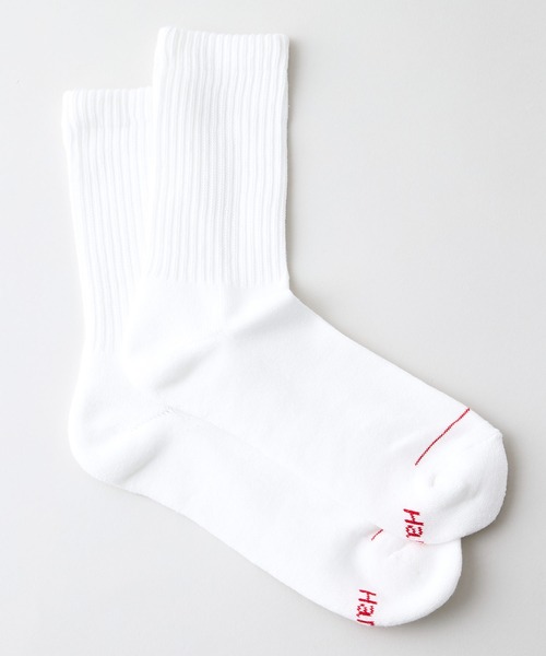HANES（ヘインズ）の「【Hanes/ヘインズ】【締め付けにくい】クルーソックス 2足組 ソフトリブ・ハーフパイル 2P靴下 疲れにくい快適設計（ソックス/靴下・メンズ・ホワイト/ブラック/ネイビー・MEDIUM/SMALL）」の9枚目の写真