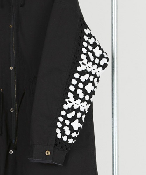 DISCOVERED(ディスカバード)の「mj10635-3 WAY CROCHET SLEEVE MODS COAT モッズコート(モッズコート・メンズ・カーキ/ブラック・1/3)」の10枚目の写真