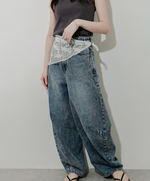 SMELLY（スメリー）の「レーススカーフ（バンダナ/スカーフ・レディース・オフホワイト/ブラック・-）」の20枚目の写真