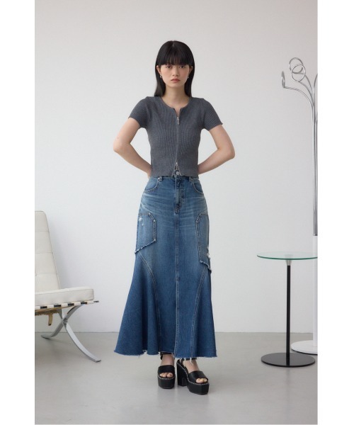 AZUL by moussy(アズールバイマウジー)の「ステッチデザインプラットフォームサンダル(サンダル・レディース・ブラック/ブラウン・SMALL/MEDIUM/LARGE)」の21枚目の写真
