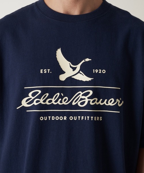 Eddie Bauer（エディーバウアー）の「クラシック ロゴプリント 半袖 Tシャツ（Tシャツ/カットソー・メンズ・ネイビー/グリーン/マスタード/ホワイト・XXL/XL/L/M/S）」の11枚目の写真
