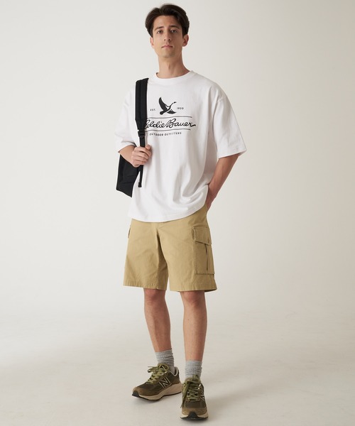 Eddie Bauer（エディーバウアー）の「クラシック ロゴプリント 半袖 Tシャツ（Tシャツ/カットソー・メンズ・ネイビー/グリーン/マスタード/ホワイト・XXL/XL/L/M/S）」の19枚目の写真