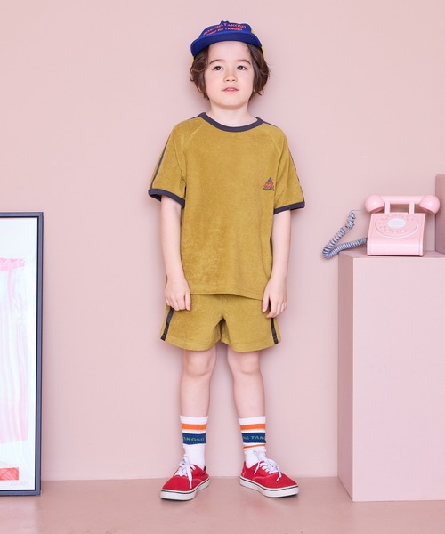 Life Support Products(ライフサポートプロダクツ)の「パイルライントラックショーツ【セットアップ可能】(その他パンツ・キッズ・マスタード/チャコール/ブルー/ライトピンク・100/120/110/150/140/130/90)」の18枚目の写真