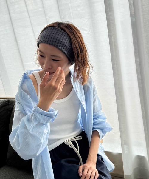 CANAL JEAN（キャナルジーン）の「El mar　リブヘアバンド（ヘアバンド・レディース・ネイビー/グレー/ブラック・ONE SIZE）」の3枚目の写真