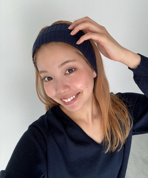 CANAL JEAN（キャナルジーン）の「El mar　リブヘアバンド（ヘアバンド・レディース・ネイビー/グレー/ブラック・ONE SIZE）」の4枚目の写真