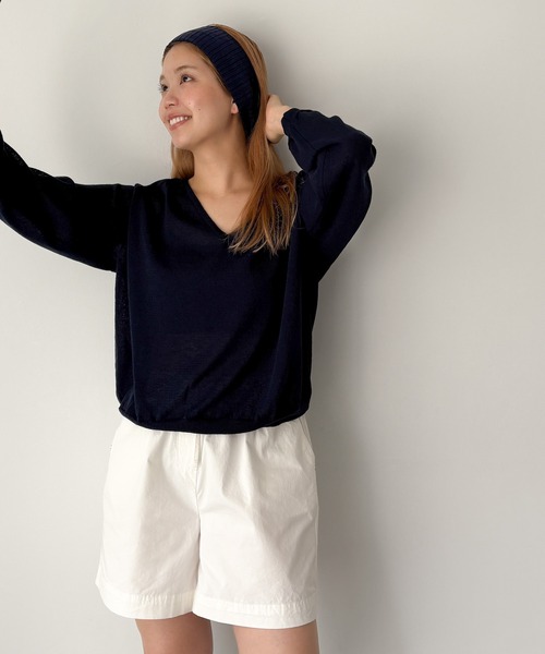 CANAL JEAN（キャナルジーン）の「El mar　リブヘアバンド（ヘアバンド・レディース・ネイビー/グレー/ブラック・ONE SIZE）」の5枚目の写真