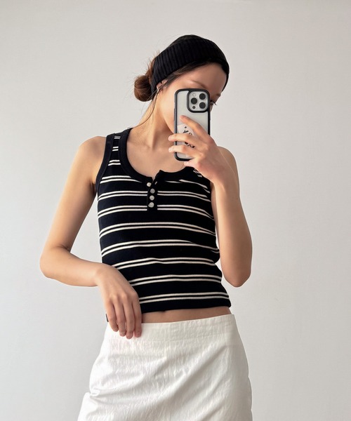 CANAL JEAN（キャナルジーン）の「El mar　リブヘアバンド（ヘアバンド・レディース・ネイビー/グレー/ブラック・ONE SIZE）」の7枚目の写真