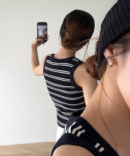 CANAL JEAN（キャナルジーン）の「El mar　リブヘアバンド（ヘアバンド・レディース・ネイビー/グレー/ブラック・ONE SIZE）」の8枚目の写真