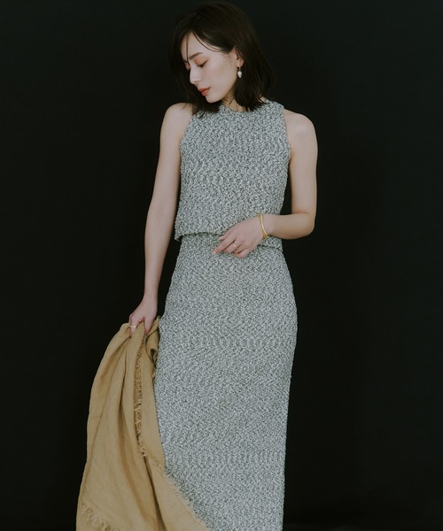 ネップニットセットアップ（ワンピース）｜anuans（アニュアンス）の