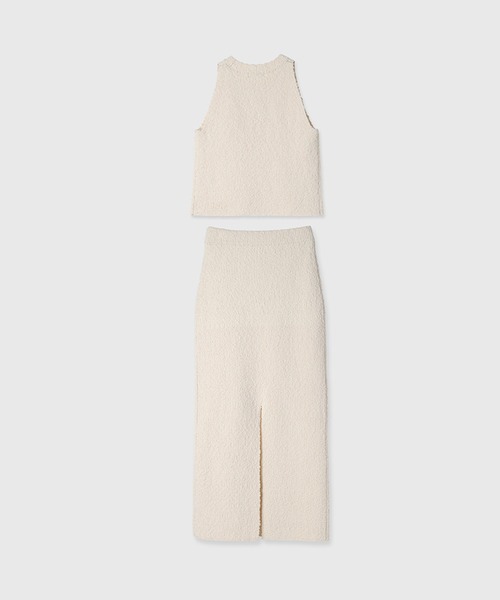 アニュアンス セットアップ ワンピース エクリュ ウエストゴム anuans アニュアンス anuans リンクルワンピース （ECRU