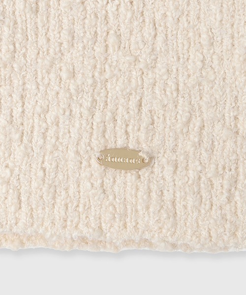 anuans（アニュアンス）の「ネップニットセットアップ（ワンピース・レディース・ブラック/その他/ベージュ/ホワイト系その他・MEDIUM/SMALL）」の7枚目の写真