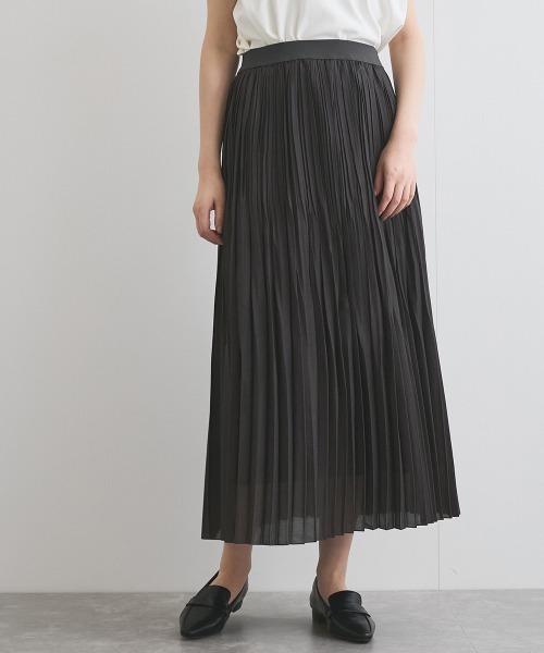 ketty（ケティ）の「シアースラブランダムプリーツスカート≪手洗い可能≫（スカート・レディース・オフホワイト/チャコールグレー/グリーン・M）」の22枚目の写真