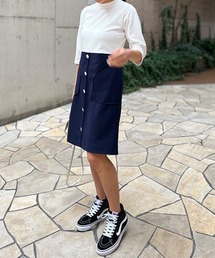 レトロボタンワンピース【低身長・小柄女性向け】