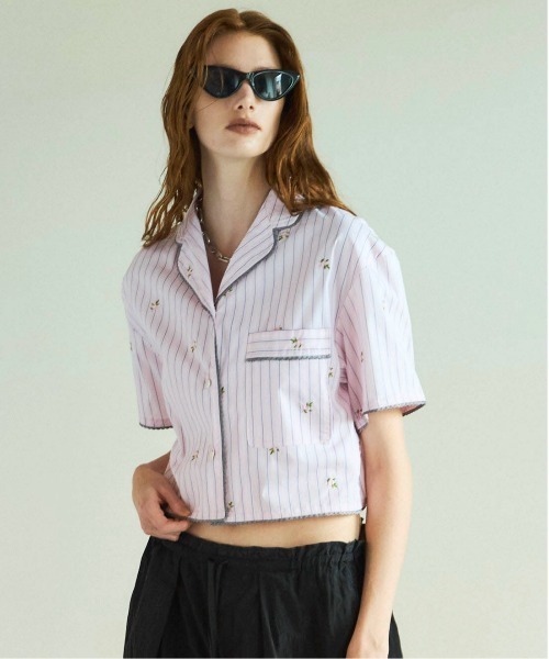 ブラウス シャツ Pajama Shirt/パジャマシャツ「MAISON SPECIAL/メゾンスペシャル」セットアップ対応 レディース セール】Pajama Shirt/パジャマシャツ【MAISON SPECIAL/メゾン