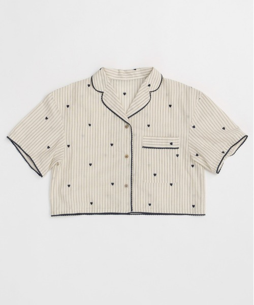 MAISON SPECIAL シャツ MAISON SPECIAL ブラウス シャツ Striped Knit Shirt/ストライプ