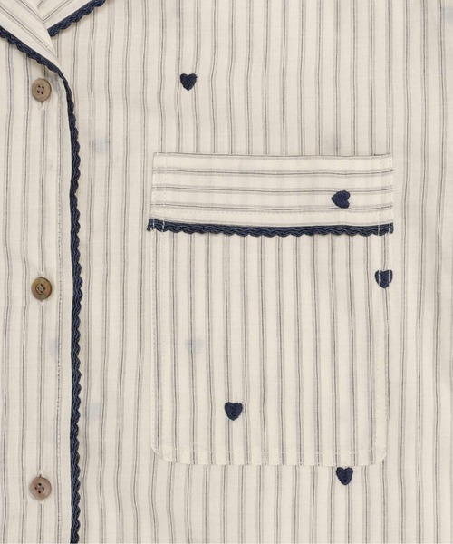 MAISON SPECIAL（メゾンスペシャル）の「Pajama Shirt/パジャマシャツ■セットアップ対応■（シャツ/ブラウス・レディース・アイボリー/ブルー/ピンク・FREE）」の16枚目の写真