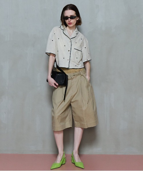 MAISON SPECIAL（メゾンスペシャル）の「Pajama Shirt/パジャマシャツ■セットアップ対応■（シャツ/ブラウス・レディース・アイボリー/ブルー/ピンク・FREE）」の5枚目の写真