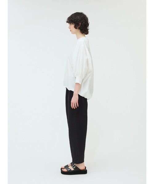 mizuiroind(ミズイロインド)の「mizuiro ind リネンイージーパンツ(その他パンツ・レディース・チャコールグレー/ブラック/ネイビー・FREE)」の10枚目の写真
