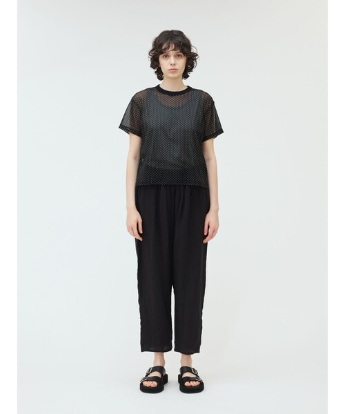 mizuiroind(ミズイロインド)の「mizuiro ind リネンイージーパンツ(その他パンツ・レディース・チャコールグレー/ブラック/ネイビー・FREE)」の16枚目の写真