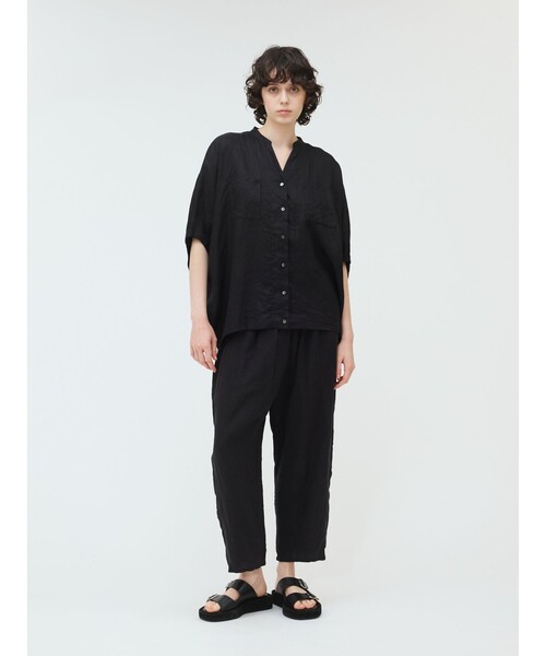 mizuiroind(ミズイロインド)の「mizuiro ind リネンイージーパンツ(その他パンツ・レディース・チャコールグレー/ブラック/ネイビー・FREE)」の20枚目の写真