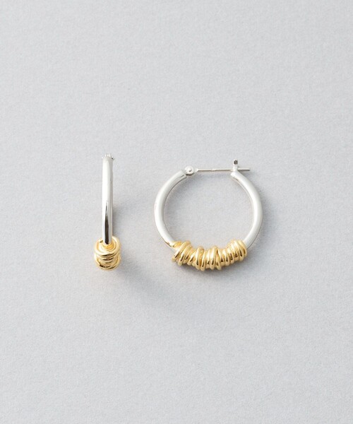 フープピアス コイル コンビカラー（ピアス（両耳用））｜Jouete