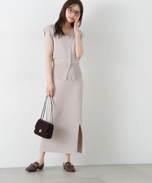 PROPORTION BODY DRESSING（プロポーションボディドレッシング）の「スリットナローニットＳＥＴ　ＵＰ / 1215140506（ワンピース・レディース・グレー/ブルー/ブラック・SMALL/MEDIUM）」の18枚目の写真