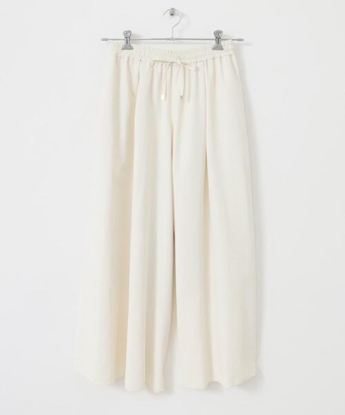 URBAN RESEARCH ROSSO WOMEN（アーバンリサーチ　ロッソ）の「撥水ギャザーワイドパンツ（その他パンツ・レディース・ネイビー/オフホワイト・36/38）」の10枚目の写真