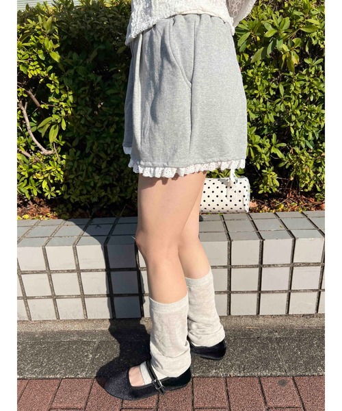 PHILLY（フィリー）の「【PHILLY】ヘムレーススウェットショートパンツ（その他パンツ・レディース・グレー/ブラック・FREE）」の10枚目の写真